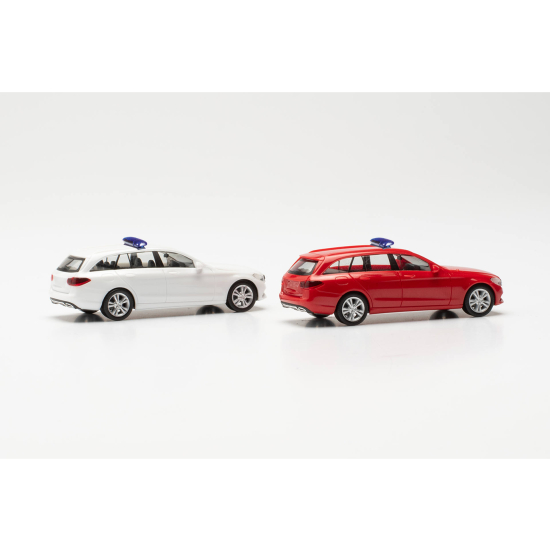 Herpa 013284-003 , MiniKit Mercedes-Benz Klasa C Kombi z listwami ostrzegawczymi (2 sztuki) , Skala H0 1:87
